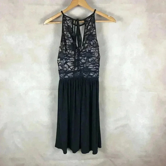 Juniors' Glitter Lace Halter Party Dress NWT 13/14 - Picture 2 of 8